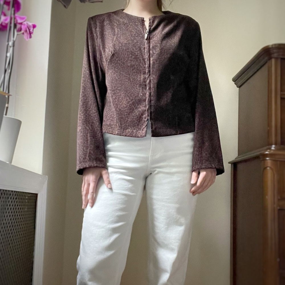 Vintage Intriguing Threads Leopard Jacket